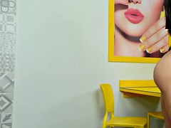 美人, ディルド, ハードコア, ラティーナ, 一人, ティーン, オッパイの, おもちゃ