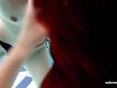 18 ans, Robe, Hd, Lesbienne, Lingerie, Piscine, Adolescente, Sous marin