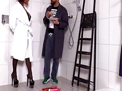 Sucer une bite, Queue, Noir ébène, Allemand, Hard, Mère que j'aimerais baiser, Seins naturels, Jarretelles