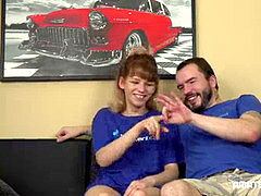 Enthousiasteling, Pijpbeurt, Bruinharig, Stel, Tsjechisch, Handbeurt, Mager, Tiener