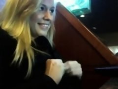 Leie, Blondine, Erotisch, Öffentlich, Erotischer film, Netzkamera