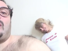 Grote kont, Grote mammen, Blond, Pijpbeurt, Sperma shot, Lul, Moeder die ik wil neuken, Tieten likken