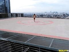 美女, フェラチオ, 茶髪の, 巨乳な, キス, なめる, オマンコ, ガリガリ