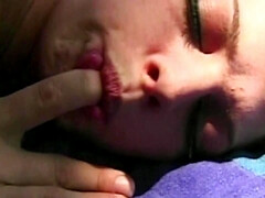 Blondine, Massage, Masturbation, Im freien, Muschi, Titten, Vintage, Nass