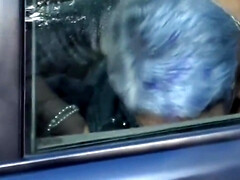 Sucer une bite, Voiture, Couple, Mignonne, Européenne, Mamie, Mature, Portugaise