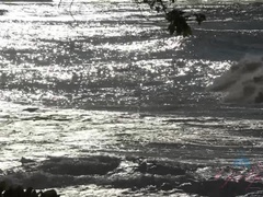 ブロンド, 彼女, 毛深い, 淫乱熟女, パンティ, オマンコ, 喫煙, バイブレーター