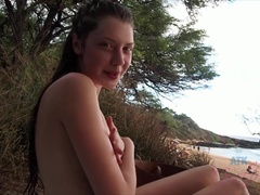 Strand, Braunhaarige, Fingern, Brille, Muschi, Abendanzug, Socken, Titten