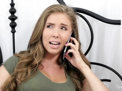 Sexy babes Quinn Wilde and Lena Paul make love in bed