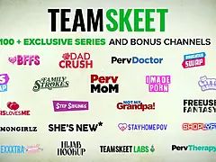 Stepsisters Scarlett Hampton and Emma Sirus get banged after cheerleading competition - sisswap