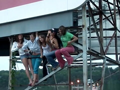 Amateur, Rubia, Morena, Garganta profunda, Grupo, Hd, Al aire libre, Coño