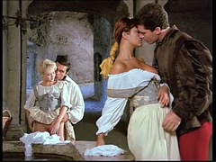 デカパイ, フェラチオ, ヨーロピアン, イタリア人, なめる, 淫乱熟女, オッパイの, ヴィンテージ