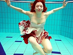 Frau, Hd, Zierlich, Pool, Solo, Jungendliche (18+), Eng, Unter wasser