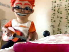 Blasen, Fussjob, Masturbation, Muschi, Rasiert, Hintern versohlen, Überraschung, Eng