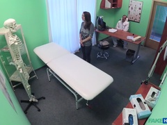 Leie, Blasen, Arzt, Lecken, Krankenschwester, Pov, Muschi, Uniform