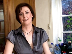 Arsch, Schönheit, Braunhaarige, Vollbusig, Milf, Natürlich, Nippel, Muschi