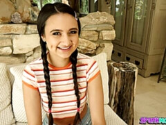 Grote kont, Pijpbeurt, Bruinharig, Hondjeshouding, Harig, Natuurlijke tieten, Tiener