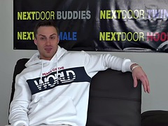 Grosser schwanz, Spermaladung, Schwul, Masturbation, Rasiert, Solo, Tätowierung