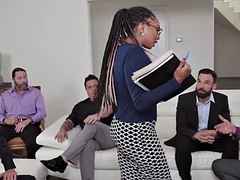 Verga grande, Negro, Mamada, Corridas, Ébano, Grupo, Grupo, Estrella porno