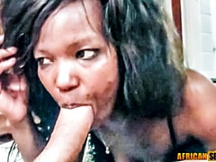 Afrikanisch, Grosser schwanz, Schwarz, Blasen, Paar, Schwarz, Fetisch, Hd