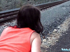 Leie, Blasen, Tschechisch, Orgasmus, Im freien, Öffentlich, Realität, Schreiend