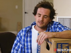 Culo, Rubia, Corrida, Polla, Estilo perrito, Peludo, Tatuaje, Tetas