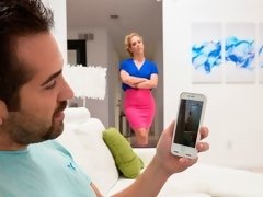 デカ尻, ブロンド, バック, ダブル開発, 淫乱熟女, 3p男男女, 三人, ユニフォーム
