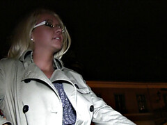 Desperate Blonde Shows Tits And Pussy For Fame