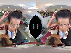 Dreidimensional, Grosse titten, Blasen, Braunhaarige, Massage, Milf, Pov, Titten