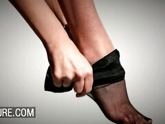 フェラチオ, 茶髪の, ディルド, バック, 指いじり, 毛深い, ストッキング, オッパイの