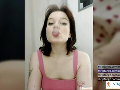 素人, アナル, バイセクシャル, ディルド, 一人, ペニスバンド, オッパイの, ウェブカメラ