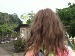 Amateur, Morena, Novia, Al aire libre, Público, Coño, Tetas, Mojado