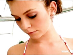 デカパイ, ビキニ, ブロンド, ハードコア, 淫乱熟女, 自然山雀, アウトドア, ハメ撮り