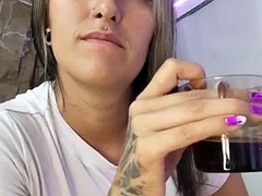 Asiatique, Gros seins, Fille latino, Mamelons, Piercing, Nénés, Jouets, Webcam