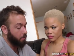 Verga grande, Negro, Rubia, Garganta profunda, Polla, Ébano, Atragantadas, Interracial