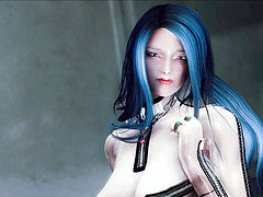 skyrim skeleton boy pound latex Transparent zipper catsuit woman