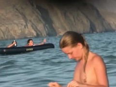 Enthousiasteling, Kont, Strand, Blond, Bruinharig, Buiten, Realiteit, Bekijker