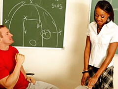 Culo grande, Verga grande, Estilo perrito, Ébano, Tetas naturales, Colegiala, Adolescente, Tetas