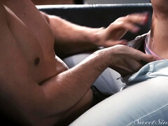 Blonde, Sucer une bite, Collège université, Hd, Seins naturels, Chatte, Rugueux, Nénés