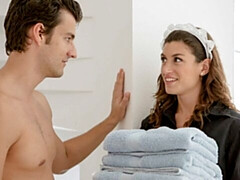 デカチン, フェラチオ, 茶髪の, 指いじり, 手コキする, ホテル, オマンコ, オッパイの