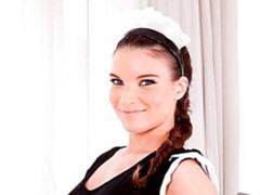 Anal, Sucer une bite, Brunette brune, En levrette, Domestique, Rasée, Maigrichonne, Adolescente