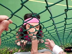 Zwart, Pijpbeurt, Schattig, Lul, Buiten, Gezichtspunt, Openbaar, Tieten likken