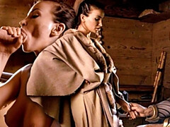 デカチン, デカパイ, フェラチオ, カップル, フェティッシュ, 手コキする, Hd, オッパイの