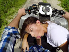 Adventurous sex on an ATV in the Florida Everglades