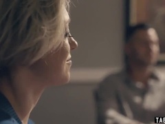 デカパイ, ブロンド, フェラチオ, グループ, 熟年, 赤毛, 禁句, ティーン