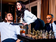 Kont, Pijpbeurt, Bruinharig, Dubbele penetratie, Man man vrouw, Tatoeage, Tiener, Trio