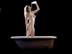 浴室, デカパイ, 母乳, 裸, 自然山雀, 剃毛, 一人, 濡れ