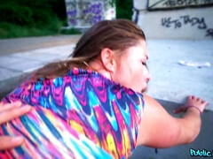 Mamada, Morena, Tetona, Gordita, Dinero, Al aire libre, Público, Coño