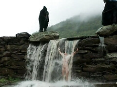 緊縛, ブロンド, ボンデージ, 巨乳な, グループ, Hd, オーガズム, アウトドア