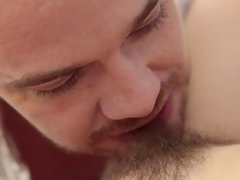 Pijpbeurt, Bruinharig, Hondjeshouding, Harig, Handbeurt, Natuurlijke tieten, Tiener, Tieten likken