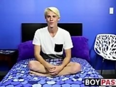 Blonde twink Brayden Cockner has a hot debut jacking off